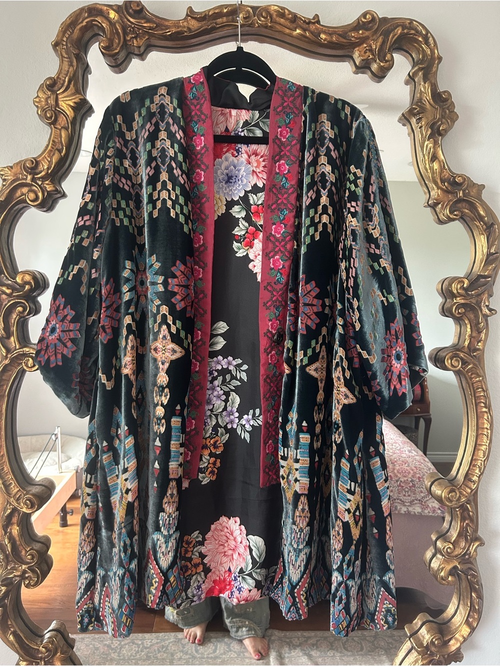 Johnny Was Hayden Reversible Kimono Sz Large - Picture 1 of 5